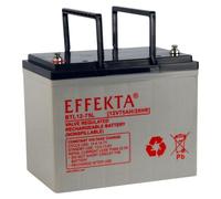 Batterie AGM Effekta BTL 12-75LX, 12V, 75Ah – adaptée aux onduleurs compacts, aux systèmes d'alimentation de secours et aux équipements de télécommunications