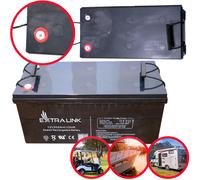 Batterie AGM Extralink 12V 200Ah, sans entretien, technologie VRLA