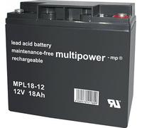 Batterie AGM Multipower MPL18-12, longue durée de vie, 12V, 18Ah – M5
