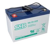 Batterie AGM SSB SBL100-12HR, haute performance, 12V, 2725,8W/10 minutes, connecteur à vis M8