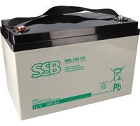 Batterie AGM SSB SBL100-12i(sh) haute performance, 12V, 100Ah, avec connecteur à vis M8