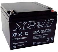 Batterie AGM XCell XP26-12, 12V, 26Ah - Filetage intérieur M5 / Connexion par vis - e VdS G115073