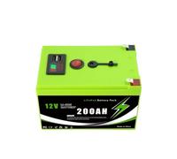 Batterie Au Lithium 12v 200AH LiFePO4 Avec BMS Intelligent-idéal | For l’énergie solaire, stockage d’énergie domestique hors réseau RV Marine(200Ah Portable Power)