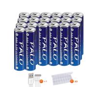 Batterie au lithium-ion, charge rapide, rechargeable par USB, 20 pièces de batterie
