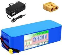 Batterie au lithium PVC 24 V 18 000 mAh 30 45 54 60 pour moteur 400 W à 1450 avec chargeur CC