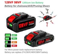 Batterie au Lithium Rechargeable 21V 128VF 98VF pour tronçonneuse Worx scie alternative outils électriques remplacement 36VF 48VF 88VF batterie 2x98VF