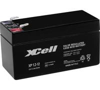 Batterie au plomb 12 V 1.2 Ah XCell XP1.212 plomb (AGM) (l x H x P) 97 x 52 x 44 mm cosses plates 4,8 mm sans entretien, certification VdS