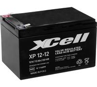Batterie au plomb 12 V 12 Ah XCell XP1212 plomb (AGM) (l x H x P) 151 x 101 x 98 mm cosses plates 6,35 mm sans entretien, certification VdS