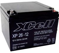 Batterie au plomb 12 V 26 Ah XCell XP2412 plomb (AGM) (l x H x P) 165 x 127 x 176 mm raccord à vis M5 sans entretien, certification VdS