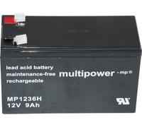 Batterie au plomb 12 V 9 Ah multipower PB-12-9-6,35 plomb (AGM) (l x H x P) 151 x 102 x 65 mm cosses plates 6,35 mm sans entretien, auto-décharge réduite