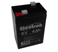 Batterie au plomb, 6 V, 4 Ah, rechargeable, hermétique, cosse Faston 4,8 mm pour 4,5 Ah à 5 Ah, pour lampes de secours
