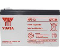 Batterie au plomb Yuasa NP7-12 12 V 7 Ah plomb (AGM) (l x H x P) 151 x 98 x 65 mm cosses plates 4,8 mm sans entretien, certification VdS
