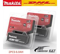 Batterie authentique Makita 9000mAh 2026, batterie pour outils 18V très vendue, remplaçable pour DHR202 DJV182 DDF487 DTW700 DGA404 DTD173 3PCS 6.0Ah