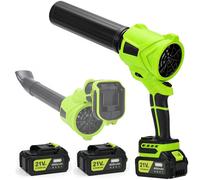 Batterie Bladblazer Accu 2x 4,0 Ah - 21 V - Vert clair - Outil de jardinage sans fil