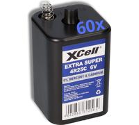 Batterie bloc 6V 9,5Ah, modèle XCell 4R25C, compatible avec les lampes de chantier, les voyants d'avertissement et les clôtures électriques