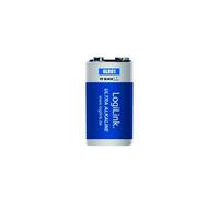 LOGILINK 6LR61B1 - Pile alcaline, bloc 9 V, 1 pièce