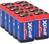 Batterie bloc lithium 9V XCell, 1200mAh, pour détecteurs de fumée – compatible avec les détecteurs de fumée et les équipements de sécurité