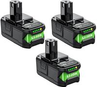 Batterie, capacité 7000mAh, compatible avec les outils électriques RYOBI, 3 batteries 7.0Ah