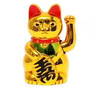Batterie Chat Chinois Saluant Porte-Bonheur Patte Mouvante Alimenté Bonne Chance