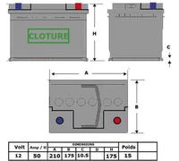 Batterie Clôture Doro N66 Alimentation Robuste 12v Pour Clôtures électriques - Doro