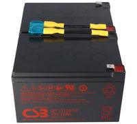 Batterie compatible avec la batterie de rechange APC n° 6 APC-RBC6, batterie de rechange CSB SCD6 pré-assemblée avec câble et connecteur