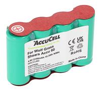 Batterie compatible avec les cisailles à gazon Wolf Accu 60, ACCU60, 4,8 V