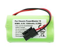 Batterie compatible avec Visonic PowerMaster 10 NiMH GP130AAM4YMX 4,8 V 1300 mAh, max. 6,2 Wh