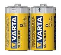 Batterie D - Varta - Superlife - Alcaline - 1 5 V - 2 pièces