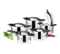 Batterie De Casseroles Tescoma 780610 Ultima Lot De 10 Piles En Acier 5,5 L