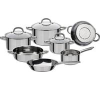 Batterie de Cuisine 10 pcs, GSW MONTREAL, Acier Inoxydable 18/10, Compatible Induction, Marmites 16 20 24 cm