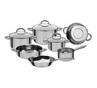 Batterie de cuisine 10 pcs - GSW - MONTREAL - compatible Induction - Acier inoxydable 18/10