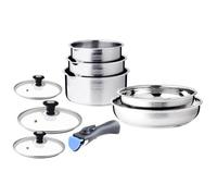 Arthur Martin Batterie de cuisine 10 pièces AM7363 acier inoxydable induction