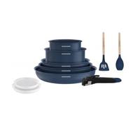 Batterie de cuisine 10 pièces poignée amovible Bleu Arthur Martin AM6455