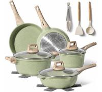 Batterie de Cuisine 13 pièces Antiadhésives en Granit Verte - Tous feux dont induction Just perfecto JL-33SET