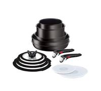 Batterie de cuisine 13 pièces Ingenio IH Noir Unlimited Tefal - Tous feux + induction - L3889592