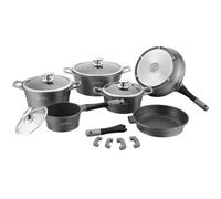 BATTERIE DE CUISINE 14 PCS EN PIERRE POIGNÉE AMOVIBLES