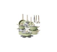 Batterie de cuisine 21 pièces Antiadhésif en Granit vert - Tous feux dont induction JL-723