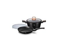 Batterie de cuisine 4 pièces Rose Noir BerlingerHaus BH-7741T