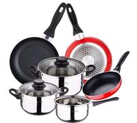 Batterie de cuisine 5 pcs + 3 poêles Ø 16/20/24 cm