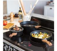 Batterie de Cuisine, 5 Pièces, LIVOO MEP147, Aluminium Antiadhésif, 1 Casserole Ø16, 1 Poêle Ø24, 1 Faitout Ø24
