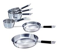 Batterie de cuisine 6 pièces tout inox Rapid Cook Mathon