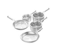 Batterie de cuisine 8 pièces en inox - Ninja - EverClad C95005EUI - Poêles et casseroles - Induction, four 300°C - Garantie 10 ans