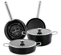 Batterie de Cuisine à Induction 6 Pièces Antiadhésif sans PFOA Design Vintage M
