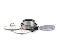 Batterie De Cuisine À Induction 9 Pièces Poignée Amovible Aluminium Antiadhésif, , Gris, Berlinger Haus, Moonlight