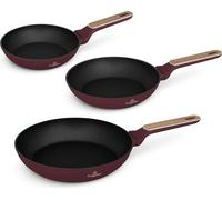 Batterie de cuisine antiadhsive 3 pices Berlinger Haus, aluminium forg avec revtement TitanPro, turbo induction, poigne ergonomique, convient toutes les cuisinires, Leonardo Nordic Collection
