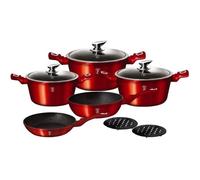 Berlinger Haus ensemble de pots en granit Red Metallic Line 10 éléments 8750