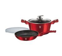 Berlinger Haus Casserole et Poêle BH-6779 Granit Burgundy