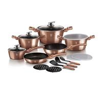 Batterie de cuisine - BERLINGER HAUS - Metallic Line Rose Gold - 7 pièces - Aluminium forgé - Tous feux