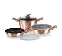 Batterie de cuisine - BH/7047 - 6 pièces - Metallic Line Rose Gold - Couvercles inclus