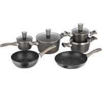 Batterie de cuisine Carl Schmidt Sohn Augsburg, aluminium, 15 pièces, grise